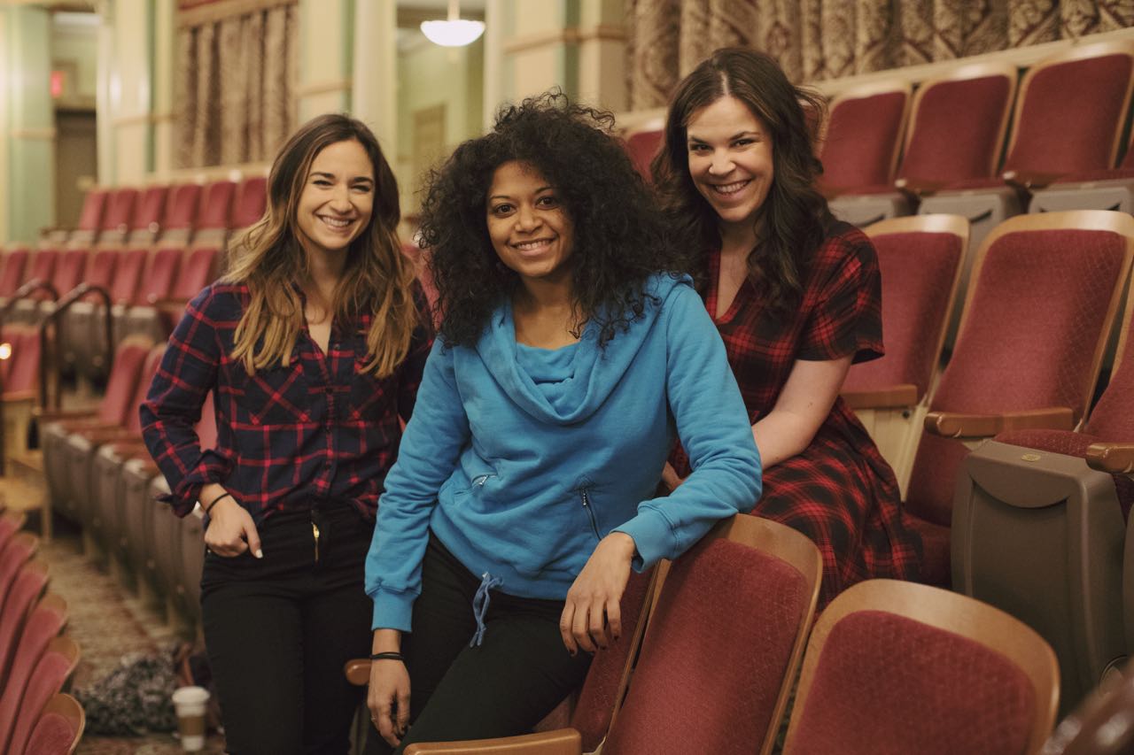Sas Goldberg, Rebecca Naomi Jones, and Lindsay Mendez